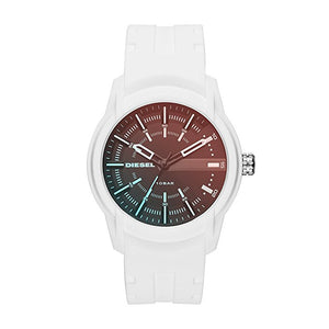 Men's Diesel Armbar White Silicone Watch