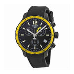 Men's Tissot Black/Yellow Dial SS Silicone Chronograph Quartz