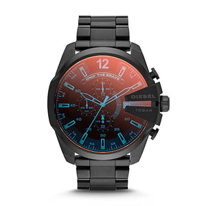 Men's Diesel Mega Chief Black Stainless Steel Watch