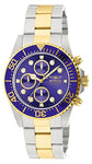 Men's Invicta Pro Diver 18k Gold Ion-Plating and Stainless Steel Two Tone Watch