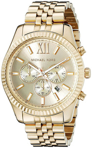 Men's Michael Kors Lexington Gold-Tone Stainless Steel Watch