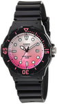 Ladies Casio 'Dive Series' Quartz Resin Casual Watch - Black/Pink
