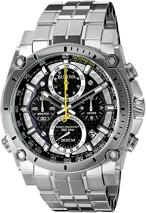 Men's Bulova Stainless Steel Precisionist Chronograph Watch