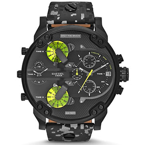 Men's Diesel Mr. Daddy 2.0 Black Camo Watch