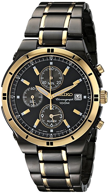 Trunk bibliotek arve Nævne Men's Seiko Two-Tone Chronograph Dress Watch – The Bezel & Crown Watch  Company