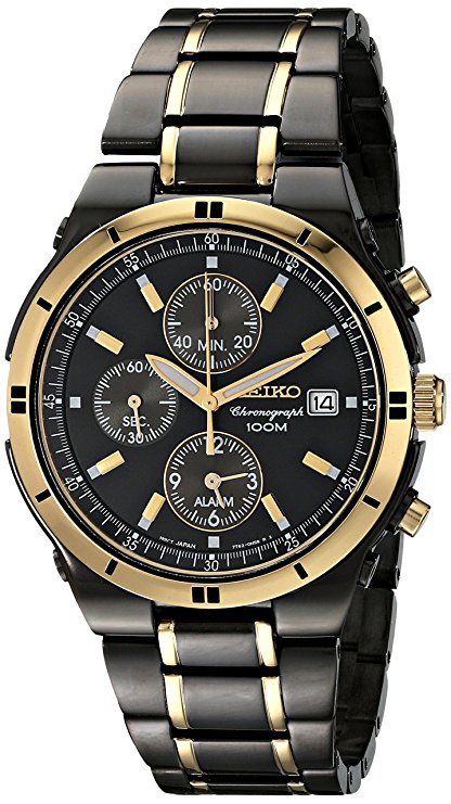 At læse haj To grader Men's Seiko Two-Tone Chronograph Dress Watch – The Bezel & Crown Watch  Company