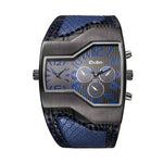 Men's OULM Quartz Double Time Watch