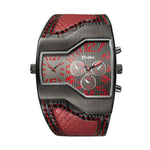 Men's OULM Quartz Double Time Watch
