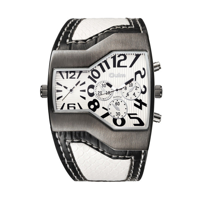 Men's OULM Quartz Double Time Watch