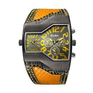 Men's OULM Quartz Double Time Watch