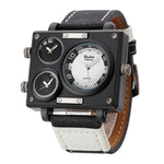 Men's Casual Square Fabric Strap Watch