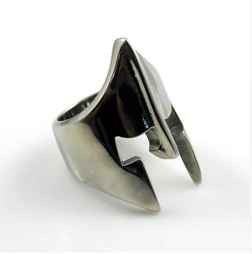 Men's Stainless Steel Spartan Helmet Ring