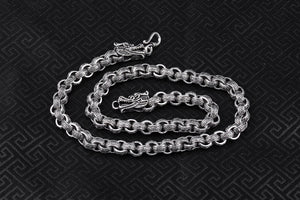 Men's Silver Thai Dragon Necklace