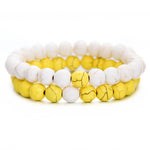 Men's 2Pcs/Set Beaded Bracelets