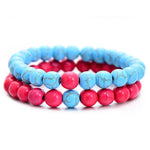 Men's 2Pcs/Set Beaded Bracelets