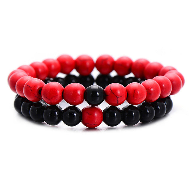 Men's 2Pcs/Set Beaded Bracelets