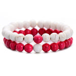 Men's 2Pcs/Set Beaded Bracelets