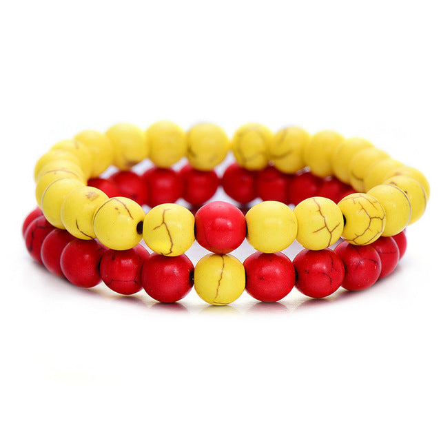 Men's 2Pcs/Set Beaded Bracelets