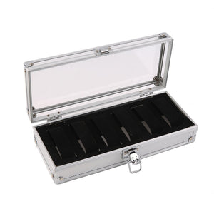 Luxury 6 Grid Aluminium Display Box Organizer